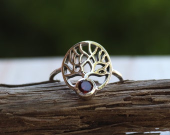 925 Sterling Silver Celtic Tree of Life Dragonfly Ring - Adjustable - Etsy