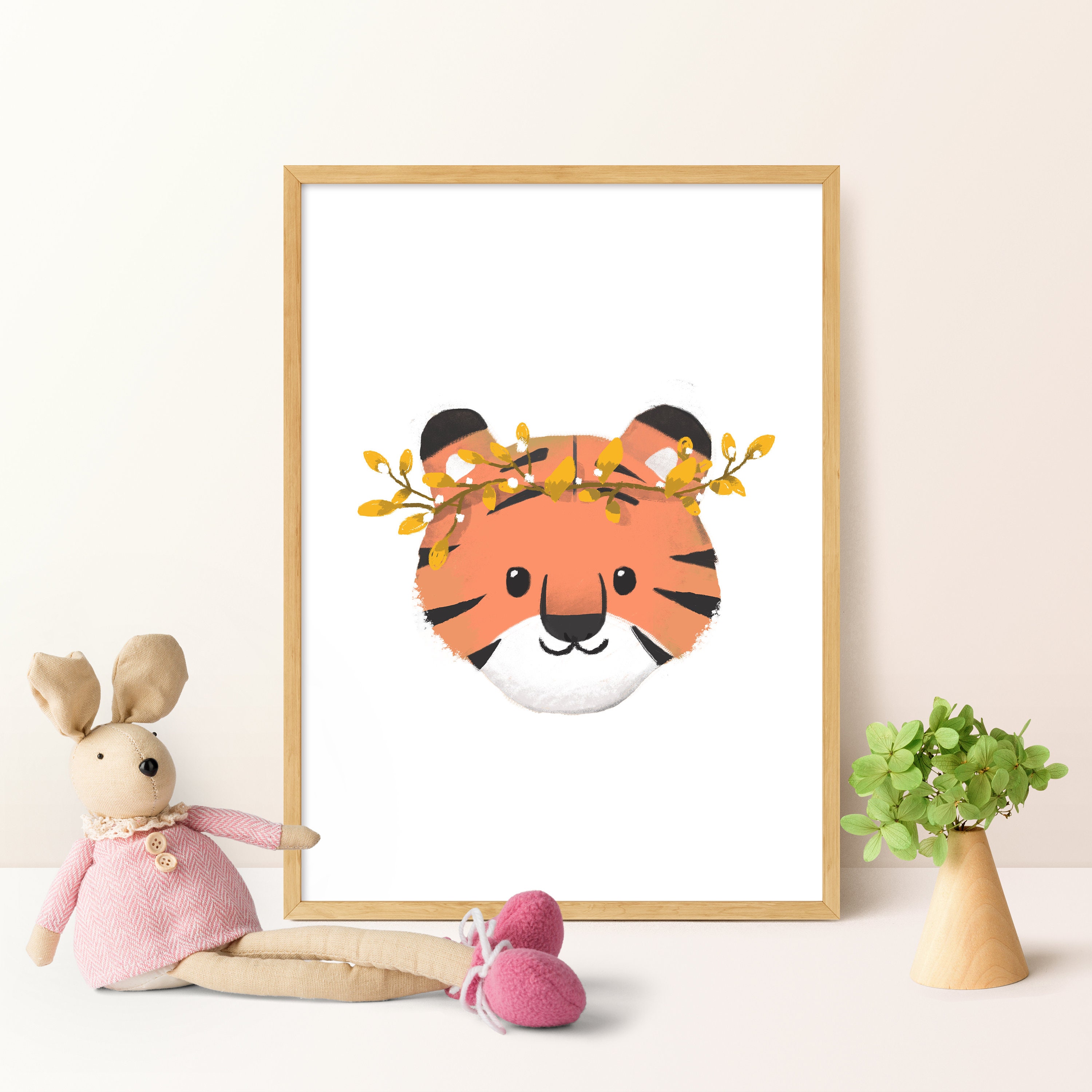 Tiger Print Printable Wall Art Home Decor Wall Art New Home Etsy