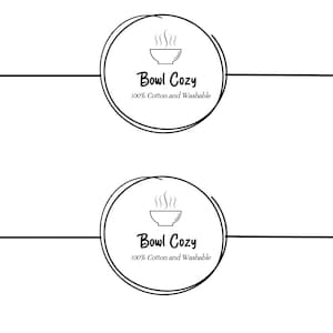 Printable Handmade Bowl Cozy Wrap DIY Packaging Downloadable PDF Print Cut  Glue