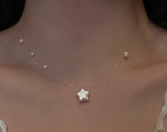 Star Pearl Choker: Baroque Freshwater Pearl, S925 Silver Clasp