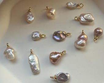 Natural Freshwater Pearl Pendant, Unique One of a Kind