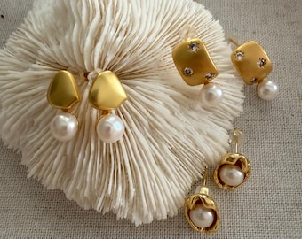 Gold & Pearl Earrings: Elegant Wedding Jewelry