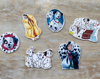 Disney 101 Dalmatians Resins | Flat Back Planar Resin | Disney Dogs Pongo Perdita Cruela Lucky | Perfect for Embellishing