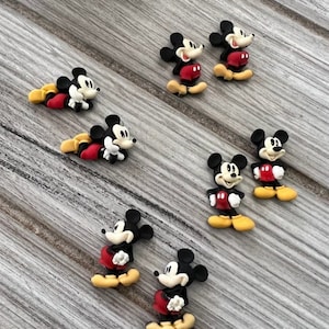 3D Disney Mickey Mouse Resins | 3D Flat Back Planar Resin | Perfect for Embellishing any Project