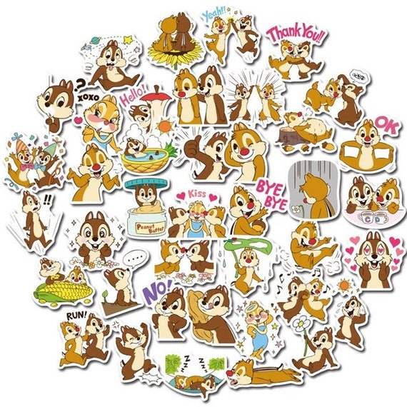 Disney Characters Stickers 6 Pack ~ 3 Chip and Dale Sticker Sheets