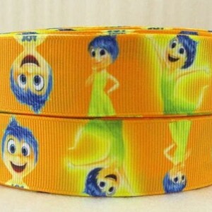 Disney's Inside Out | Joy | 1" High Quality Grosgrain Ribbon | By The Yard