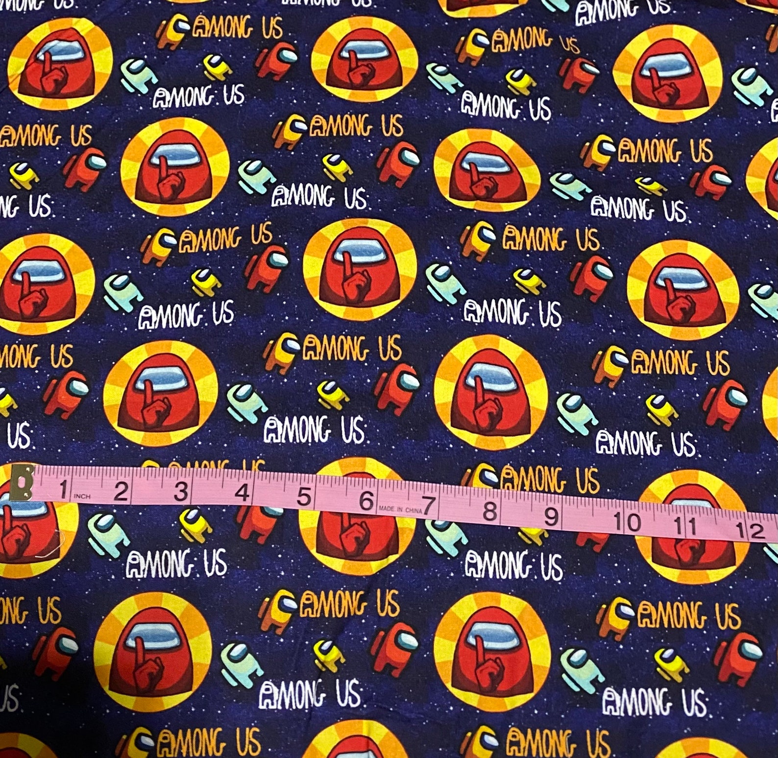 18x12 Among Us Collage 100 Cotton Fabric remnant Etsy