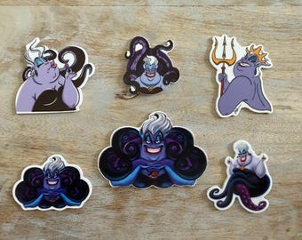 Ursula Resin Flat Back Planar Resin | Little Mermaid Resins Evil Villain Set | Perfect for Embellishing any Project