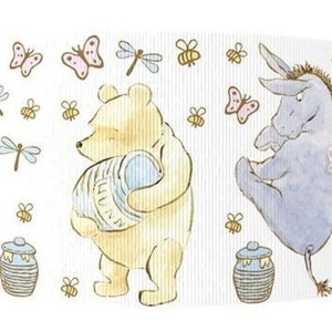 Cinta de grogrén de alta calidad de Disney Winnie The Pooh de 3" cortada a medida Disney Tigger Piglet Eeyore Vintage Inspired Classic