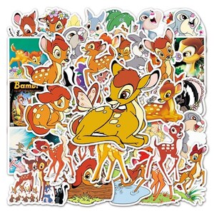Bambi Stickers Pack | Water Resistant | Decoration | Scrapbook | Journaling | Thumper Flower Skunk Faline
