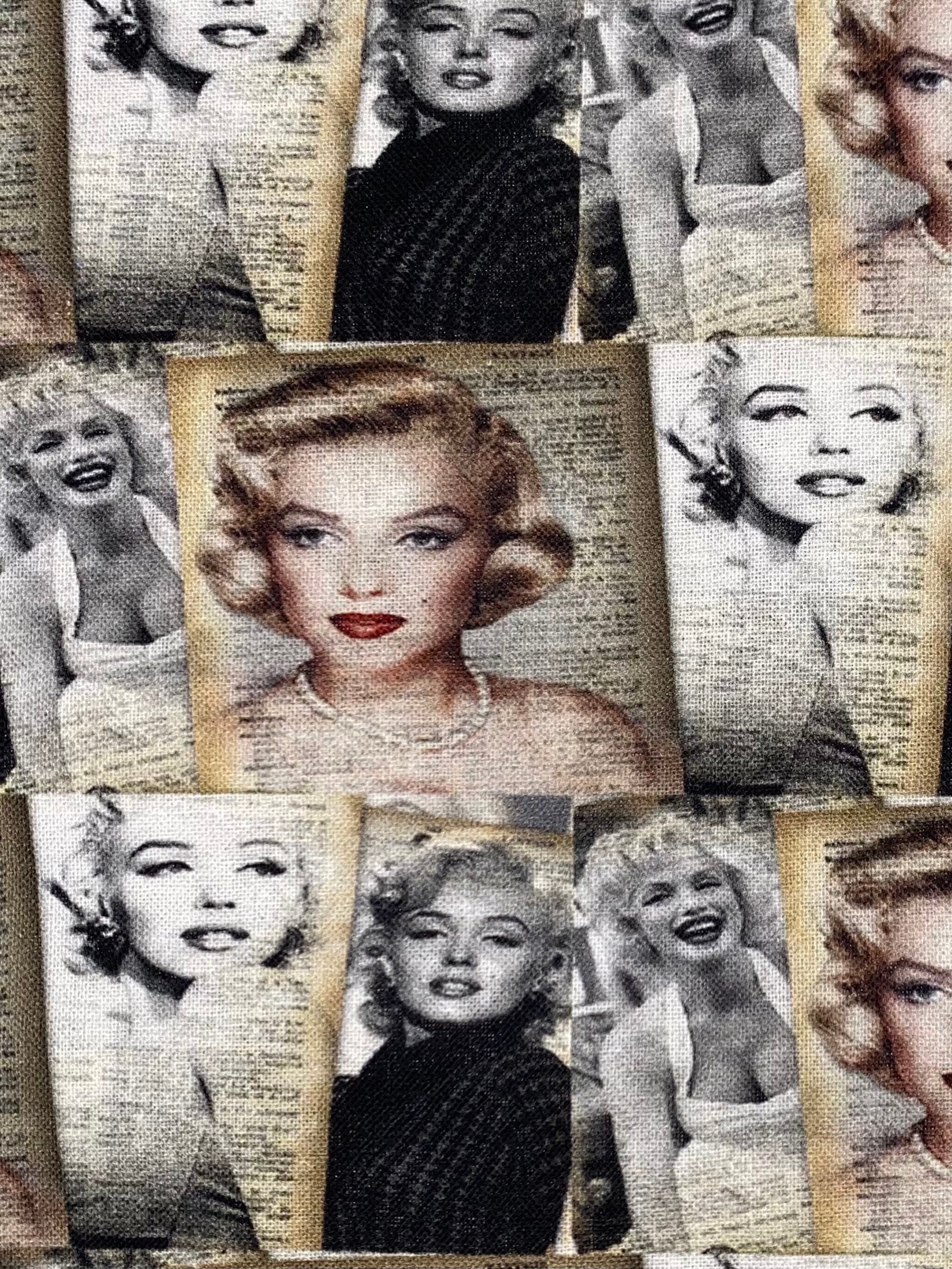 Marilyn Monroe Fabric 100 Cotton Fabric by the Yard Norma Etsy