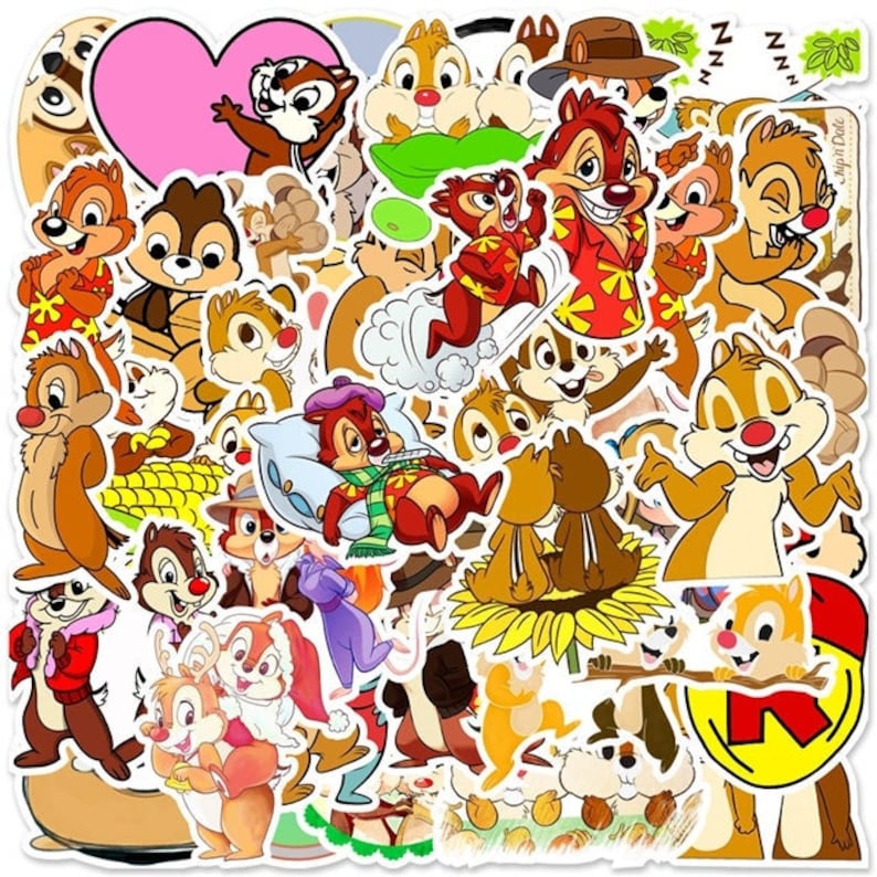 disney-chip-and-dale-stickers-pack-rescue-rangers-water-resistant