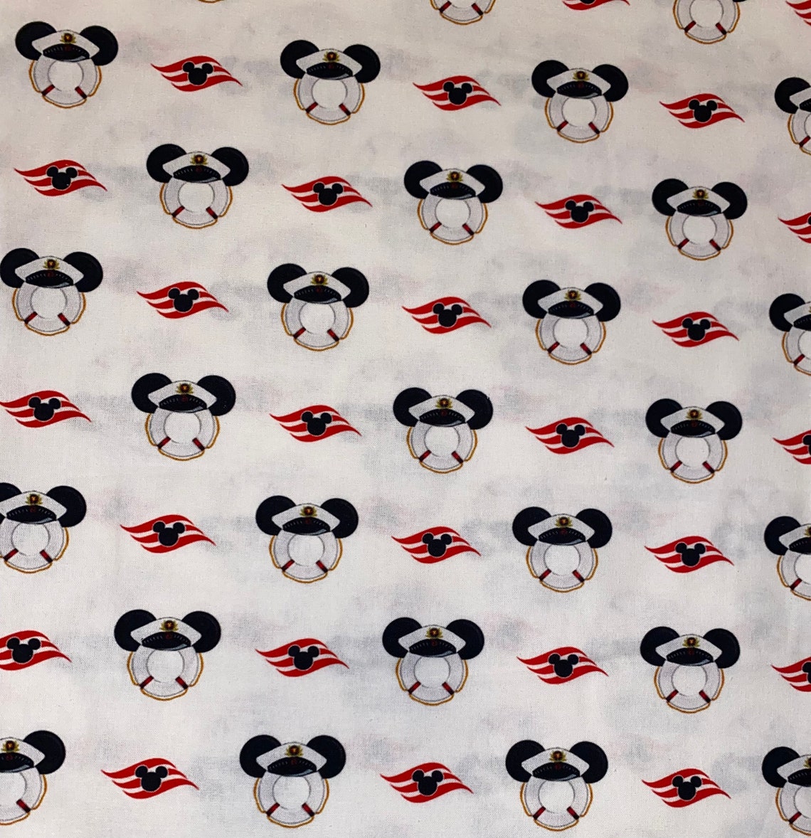 Disney Cruise Line 100 Cotton Fabric by the Yard Sailor Etsy