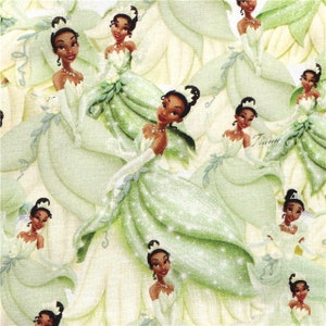 18x10” Princess Tiana Fabric 100% Cotton Fabric remnant Disney Friends Princess and the Frog Fabric New Orleans Voodoo