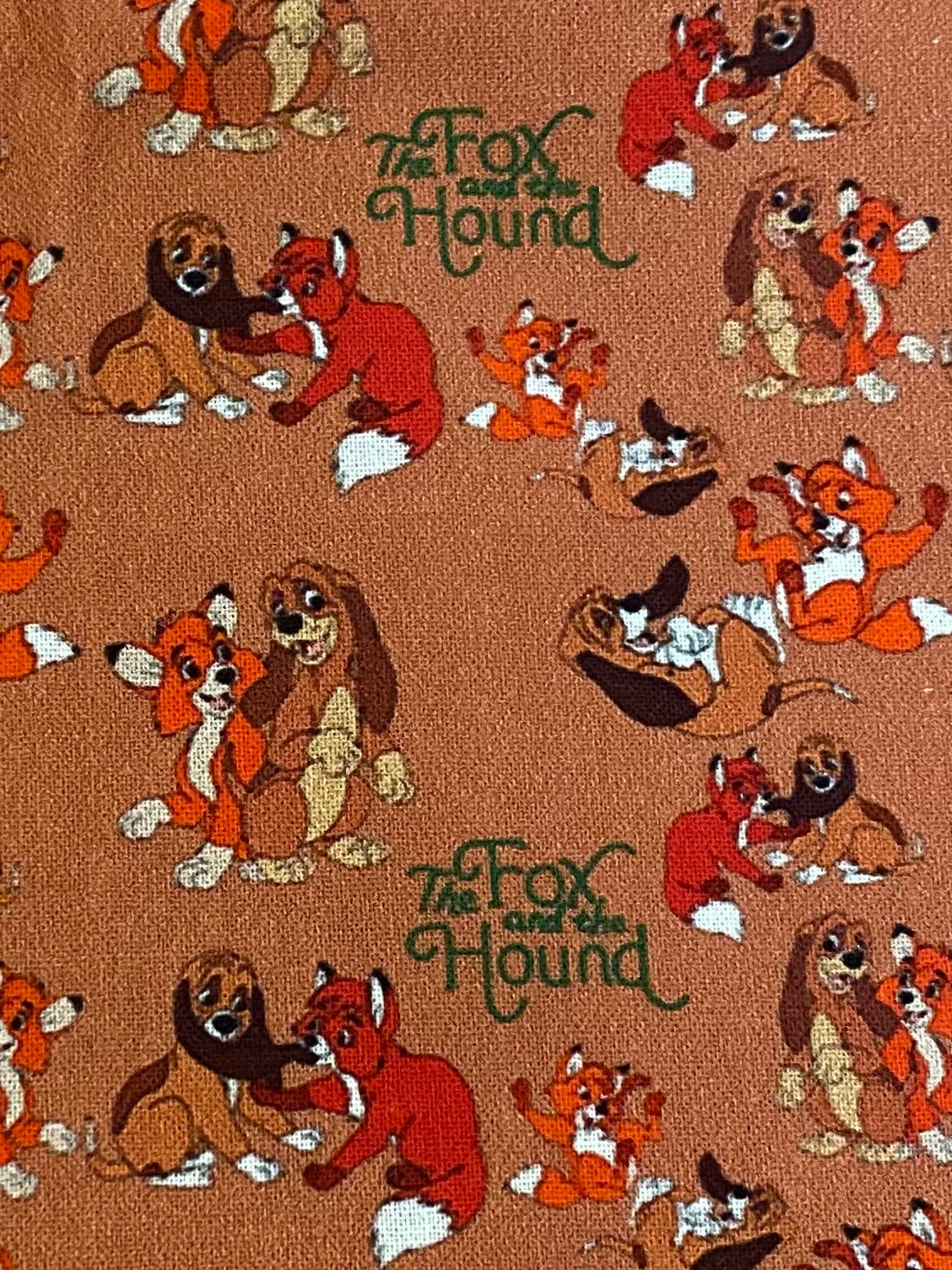 100% Cotton Woven Fabric Disney Winnie the Pooh Halloween Pumpkin 1/4 Yard  9x56