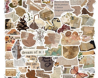 Dark Academia Stickers Pack | Water Resistant | Laptop Stickers | Water Bottle | Decoration | Scrapbooking Journaling Classical Art Set 2