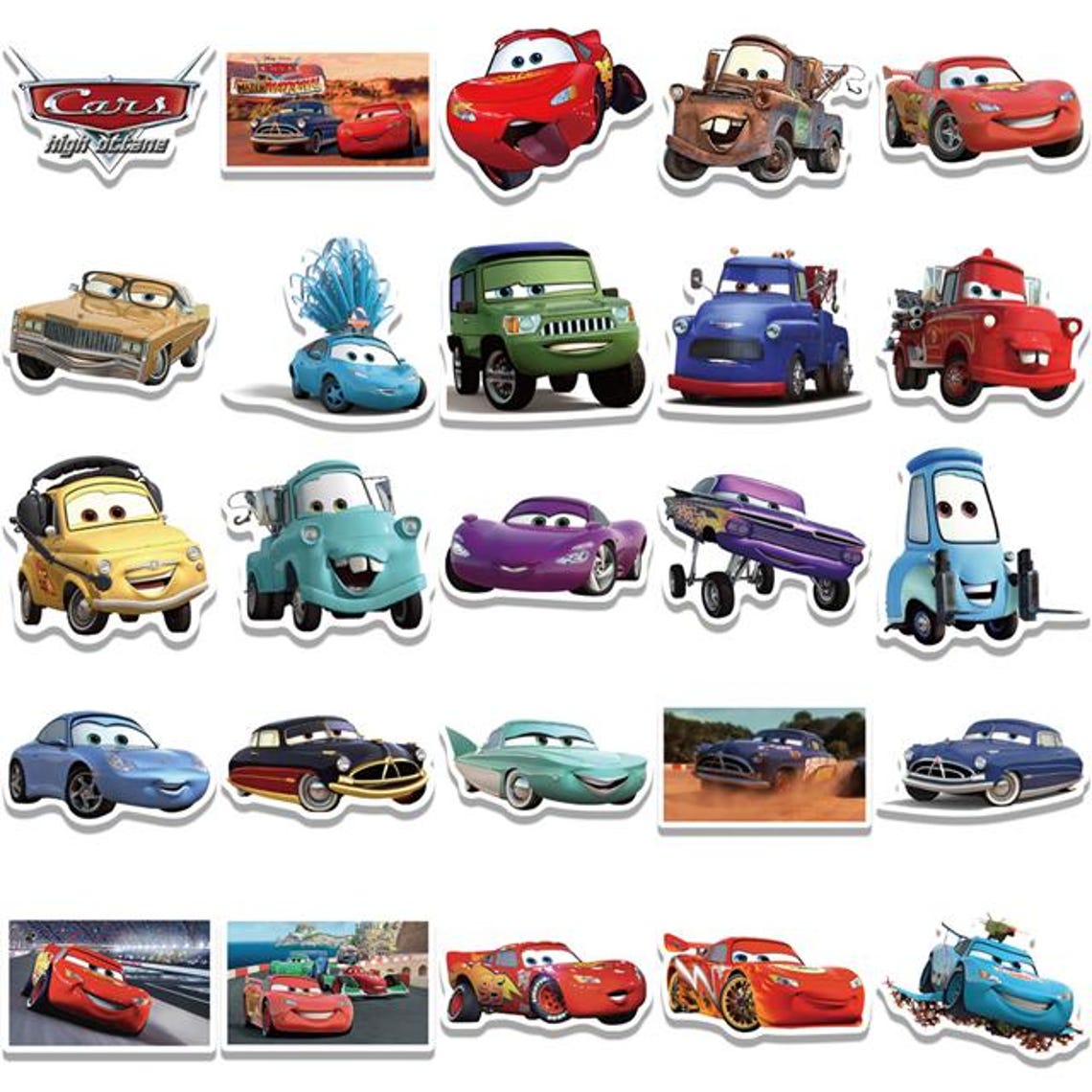 Disney Cars Stickers Pack | Water Resistant | Scrapbooking | Journaling ...