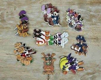 Disney Halloween Planarer Harz flache Rückseiten: Mickey Mouse, Minnie, Pluto, Tigger Winnie the Pooh Perfekt zum Verschönern
