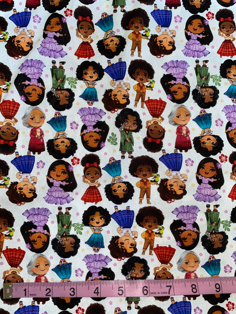 Disney Encanto Fabric 100 Cotton Fabric by the Yard Mirabel Etsy