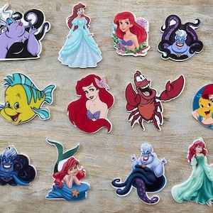 Disney Little Mermaid Resins | Flat Back Planar Resin | Flounder Ariel Ursula | Perfect for Embellishing