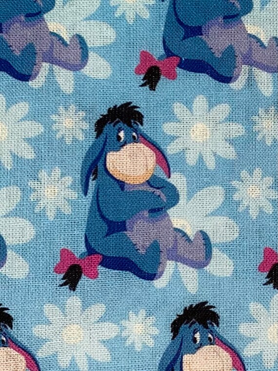 Eeyore Fabric 100 Cotton Fabric by the Yard Winnie the Pooh Etsy