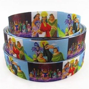 Disney Kaisers Neues Groove Ribbon 1 "Hochwertiges Ripsband Schüttgut Kuzco Kronk Pacha Llama Film inspiriert
