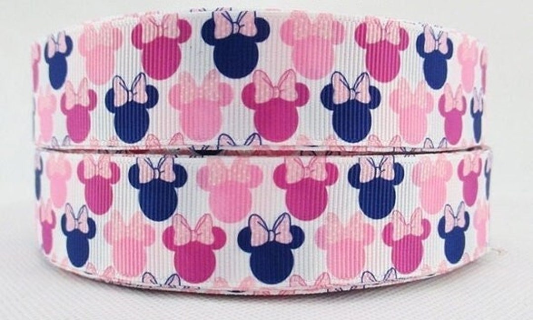 Minnie Rella Pink Ribbon Disney Minnie Mouse Ribbon 1”, 1.5