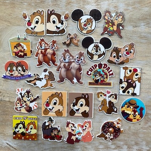 23 pcs Disney Chip and Dale Resins Flat Back Planar Resin Complete Set | Perfect for Embellishing any Disney Project