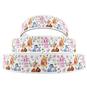 Disney Winnie Pooh Friends Ripsband 2,5 cm, 2 cm Boutique Haarschleife Bild 2