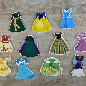Disney Princess Resins | Flat Back Planar Resin | Princess Dress Belle Mulan Ariel Anna Elsa Aurora Snow White Cinderella Tiana Merida Moana
