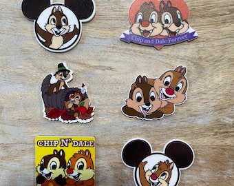Disney Chip and Dale Inspired Flat Back Planar Resin | Hair Bow Center, Embellishment, Scrapbook Embellishment
