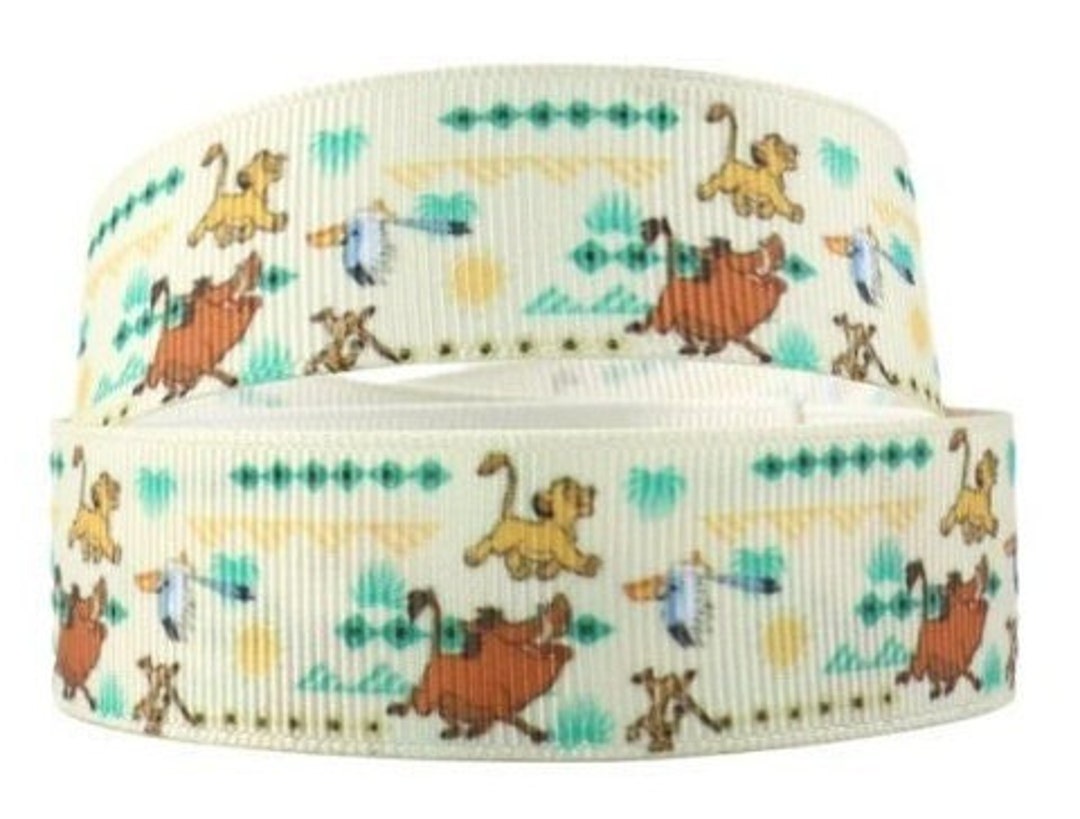 Disney Lion King Ribbon 1 and 1.5 High Quality Grosgrain Ribbon by the