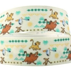 Disney König der Löwen Farbband 1"und 1,5"Hochwertiges Ripsband Schüttware Schüttgut Simba Pumba Timon Zazu