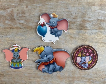Resinas Disney Dumbo / Resina plana con parte trasera plana / Elefante de circo, ratón Timothy / Perfecto para decorar