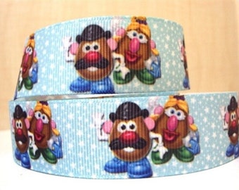 Ruban en forme de tête de pomme de terre Mme et M. Patate 2,5 cm de haute qualité par mètre Ruban Toy Story, jouets animés