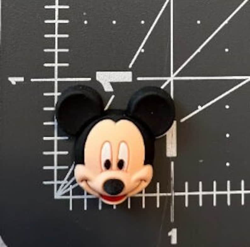 Cabochon central 3D Disney Minnie Mouse, dos plat, colle douce, embellissement scrapbooking Disney Minnie Mouse LOT de 2 Mickey Mouse