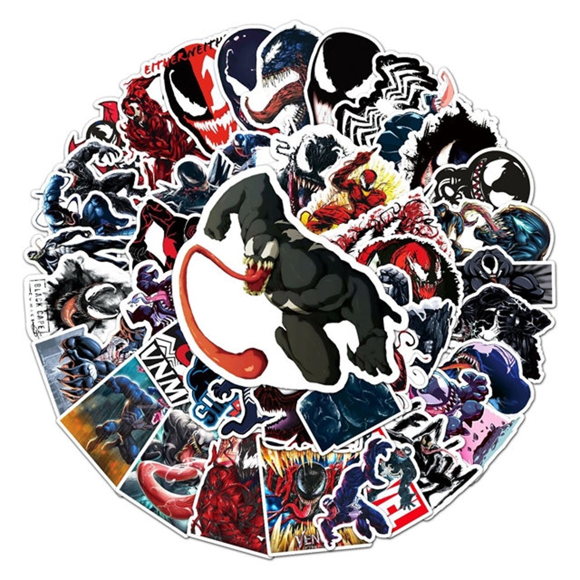 Venom Comic Sticker Venom Stickers Pack | High Quality Water Resistant Stickers | Gargan ...