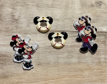 Disney Mickey & Minnie Mouse Cruise Resins Flat Back Planar Resin | Captain Mickey Mouse Resin Sailor Minnie 3D Life Ring Icon Cruise Ship