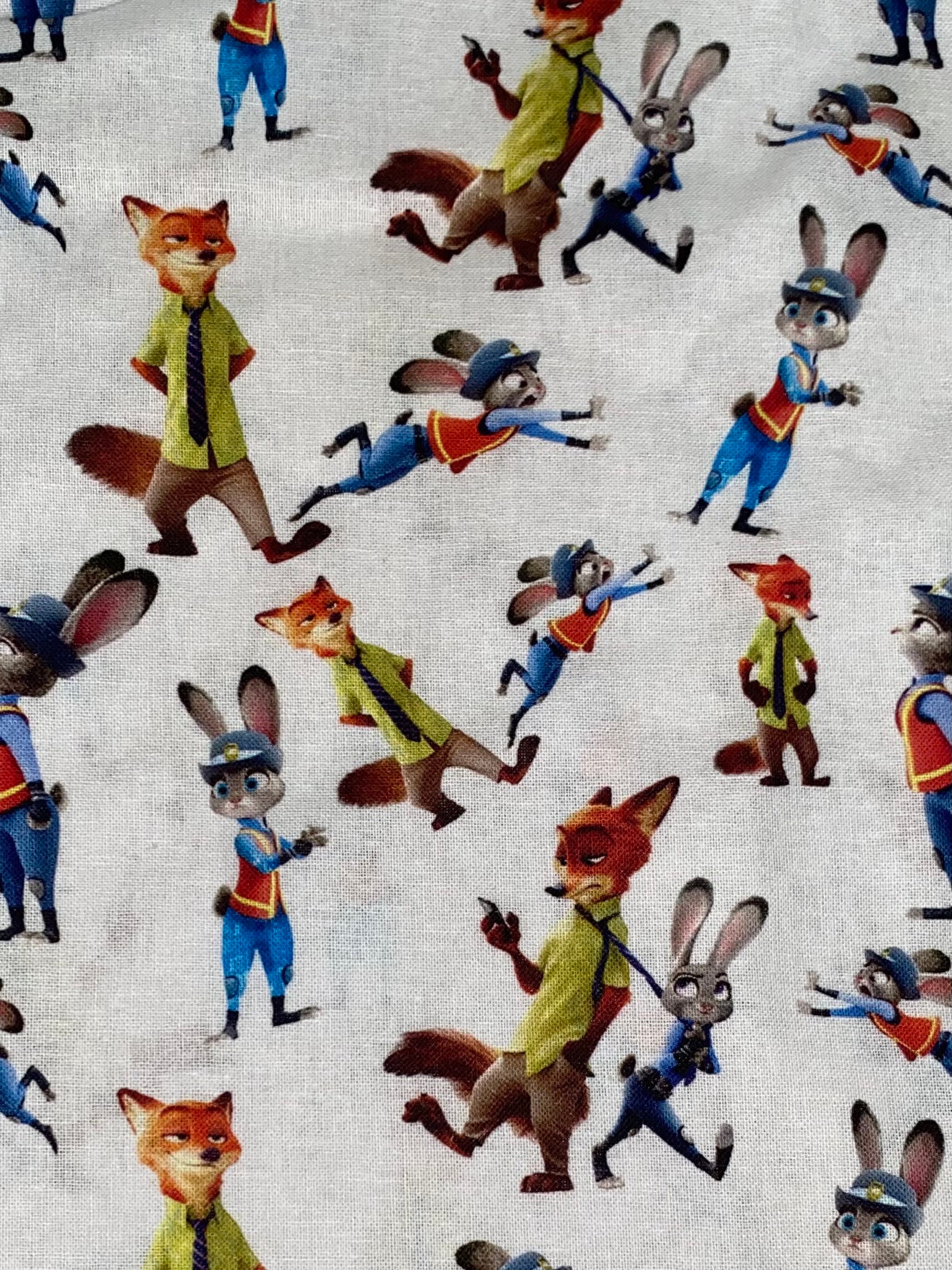 Disney Zootopia Stoff 100% Baumwolle Schüttgut Disney Tier lZoo Film Judy  Hopps Nick Wilde - Etsy Schweiz