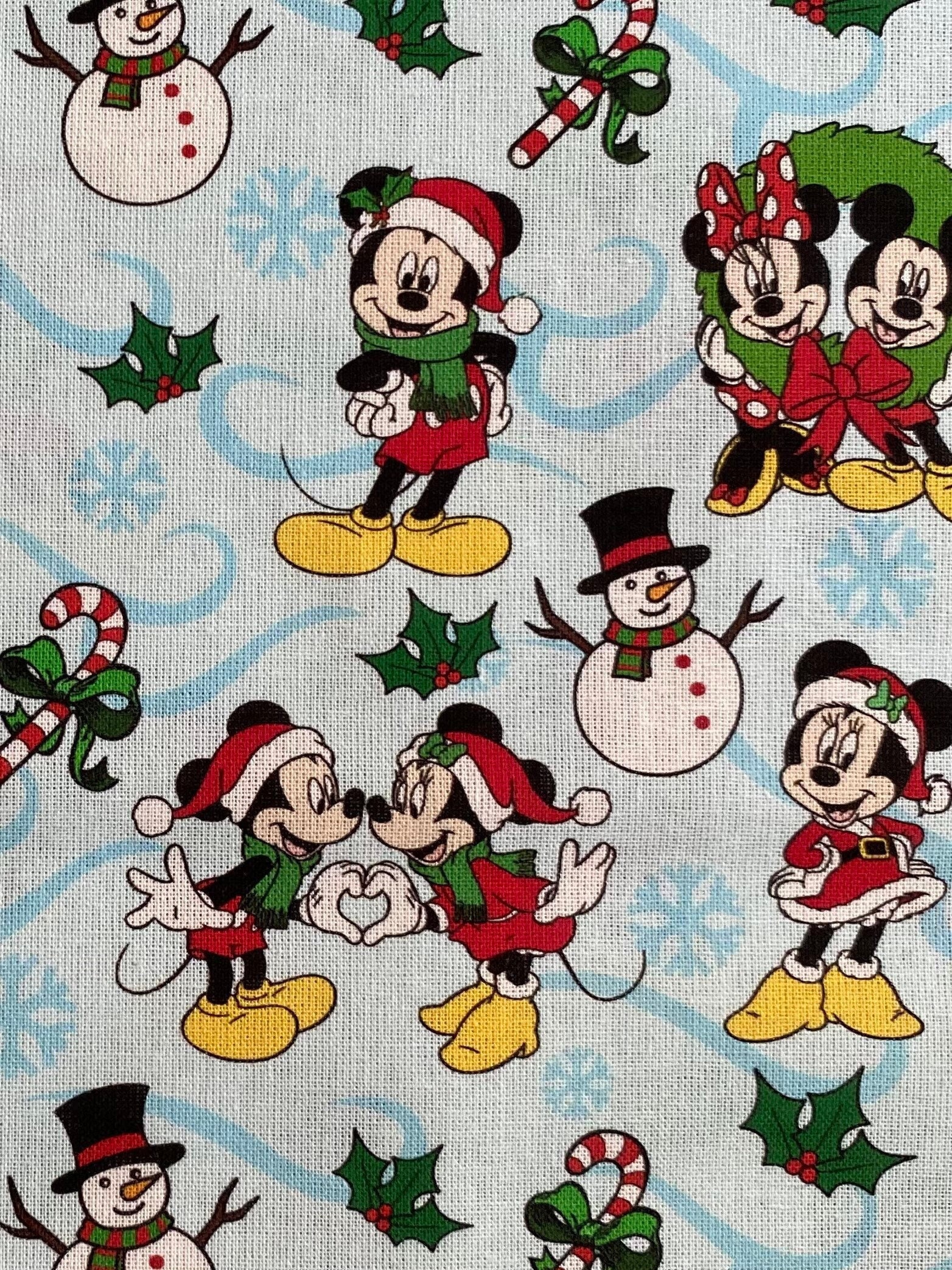 Mickey Mouse Pattern Xmas Red 2023 Christmas Disney Cartoon