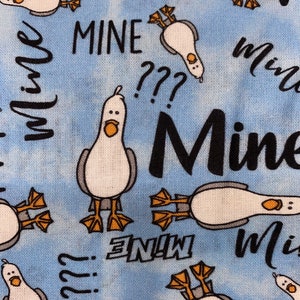 Disney Finding Nemo Fabric 100% Cotton Fabric Fat Quarters Fat Eighths Tumbler Cut Disney Animation Cartoon Seagulls Mine Collage