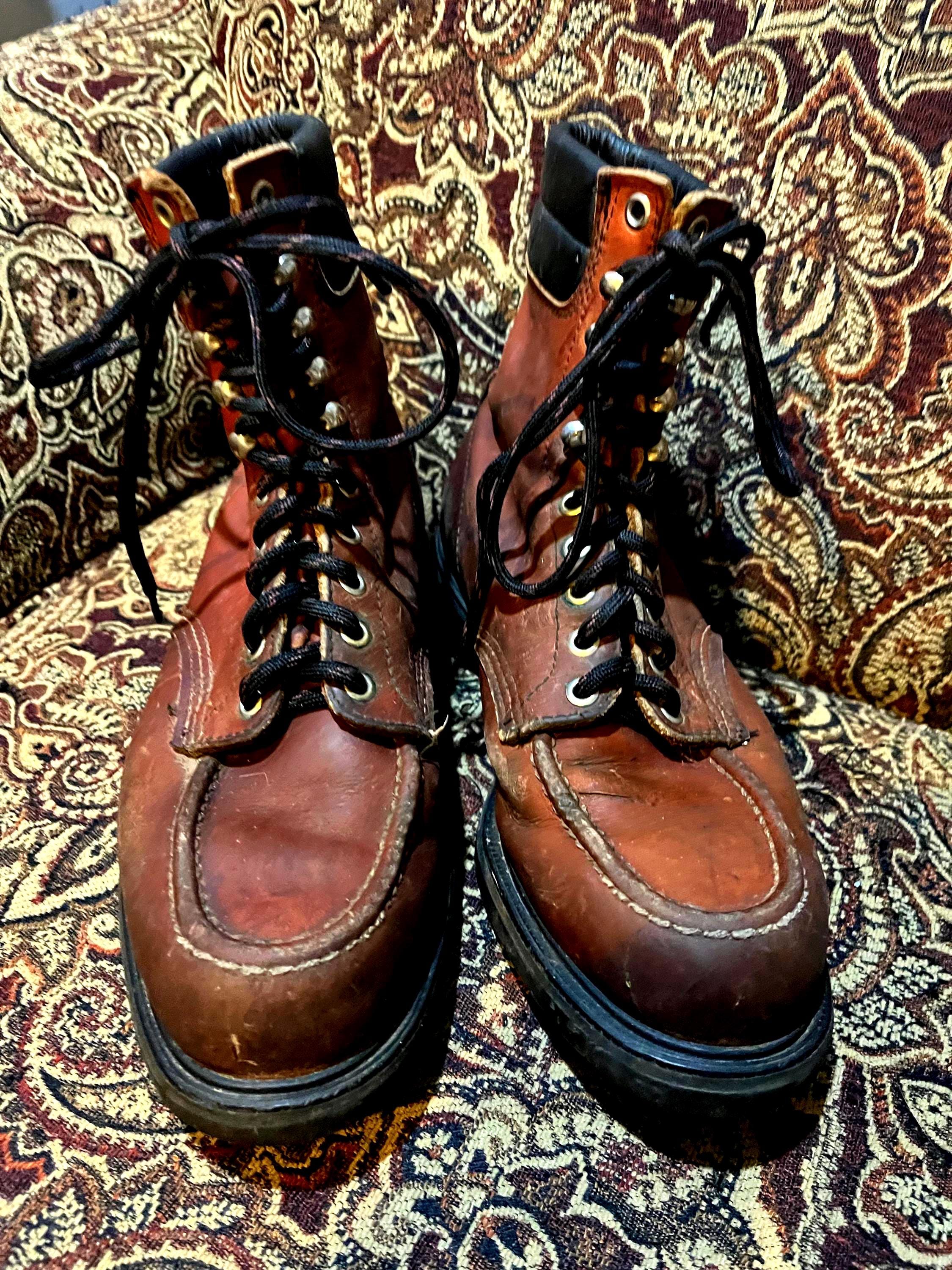 W.C. Russell モカシンブーツ ヴィンテージ size9 9E 箱付 未使用 白タグ】RUSSELL MOCCASIN ラッセルモカシン