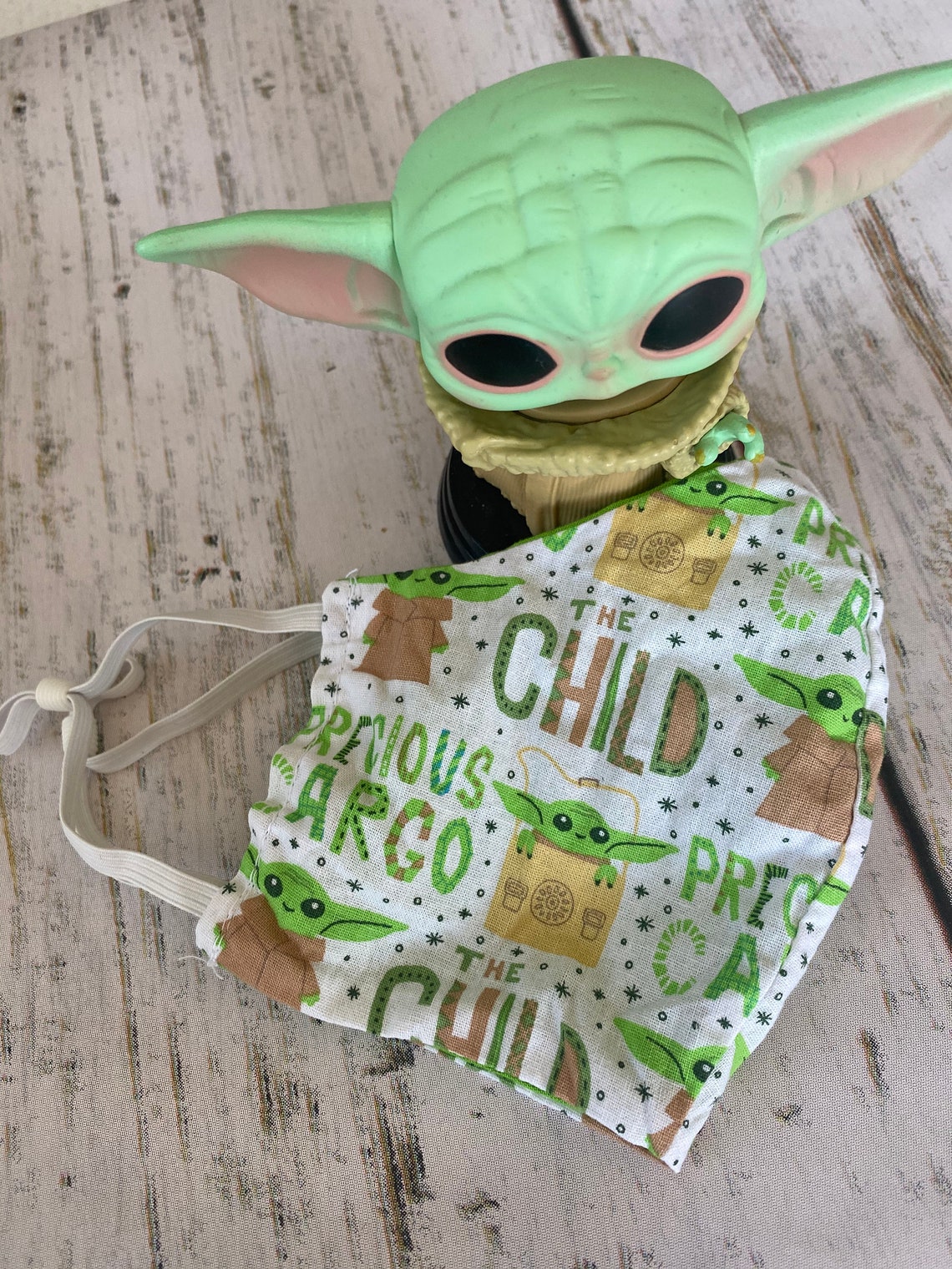 The Child/ Baby Yoda/ Grogu face mask Etsy
