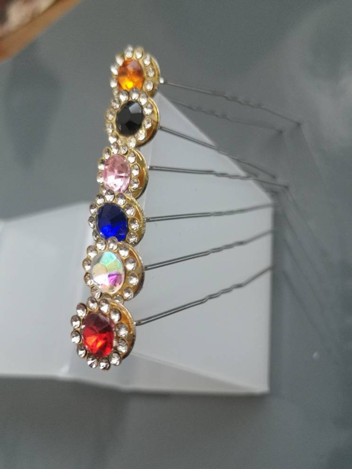 10 Handmade beautiful hair bun pins Etsy