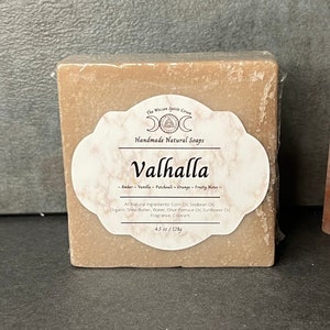 Handmade Soap, valhalla, handcrafted soap, Natural Soap, Vegan Soap, Homemade Soap, magic intention, 4.5oz bar