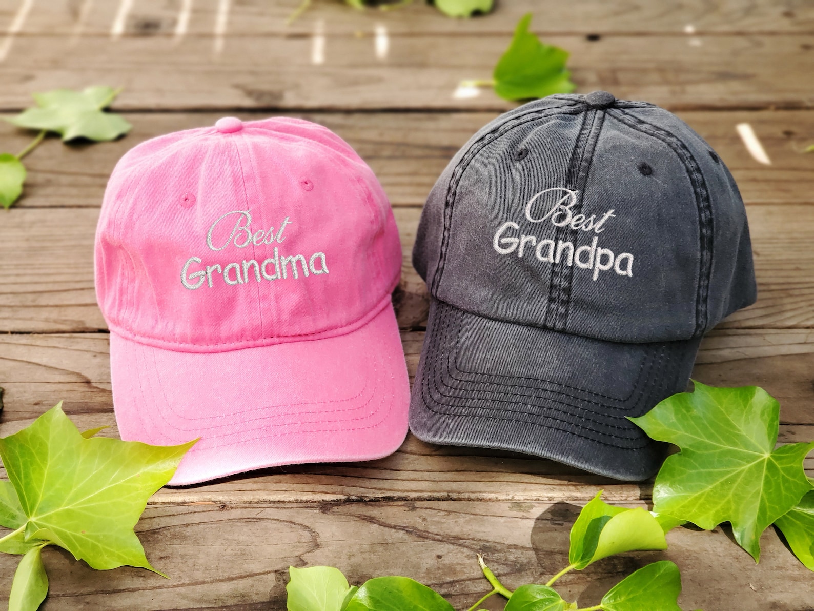 Best Grandma hat Best Grandpa hat personalizable gif for | Etsy