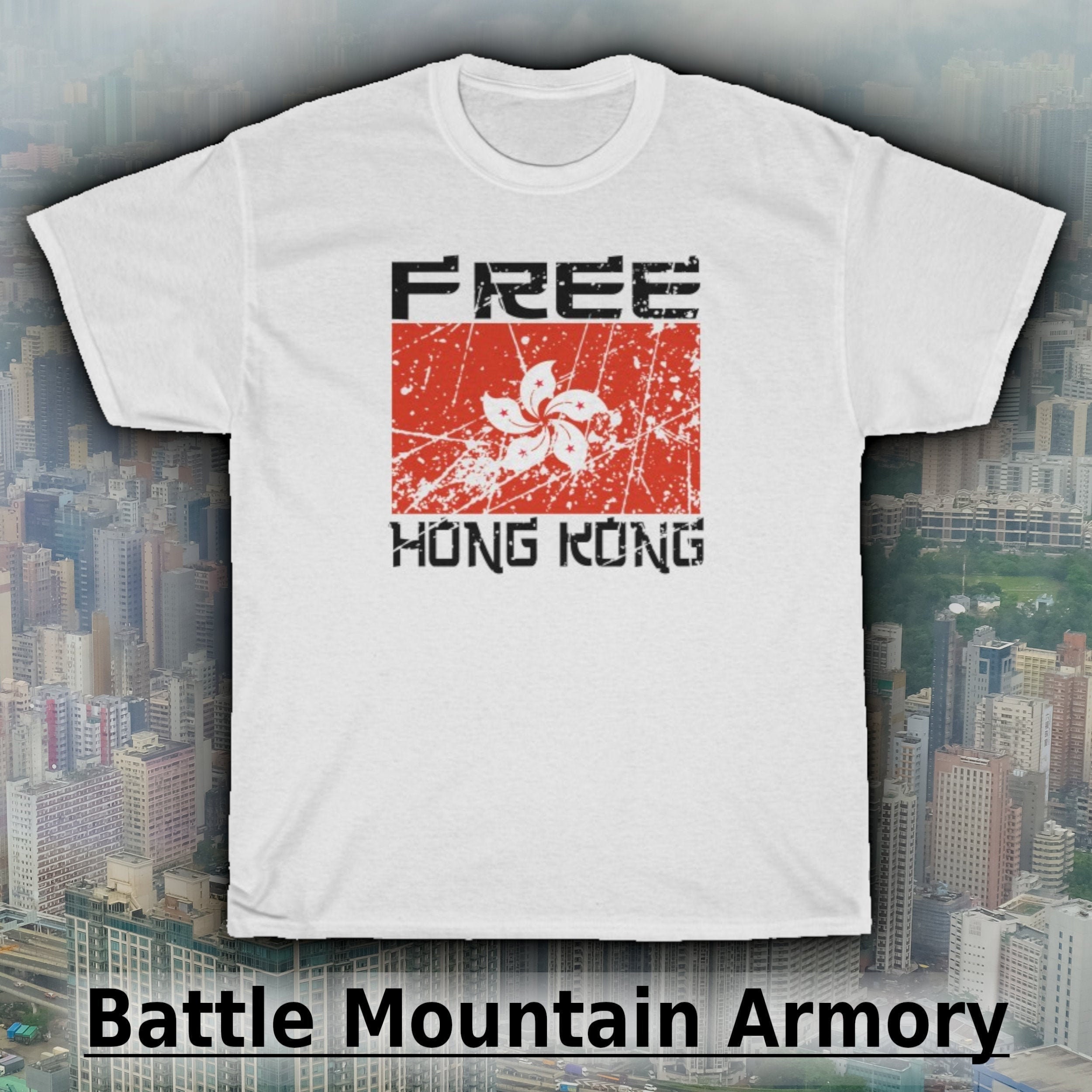 Free Hong Kong T-Shirt (China, Anti-Communism, Conservative, Republican)
