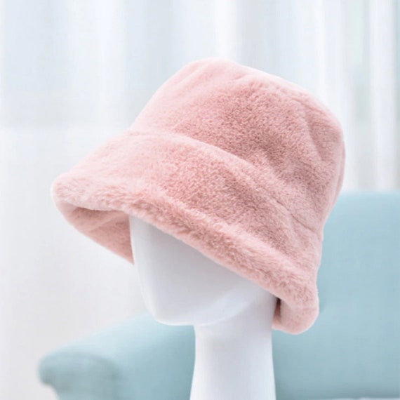Buy Fashion Faux Fur Winter Autumn Bucket Hat for Women Girl Men Winter  Warm Fishing Outdoor Caps Online in India 