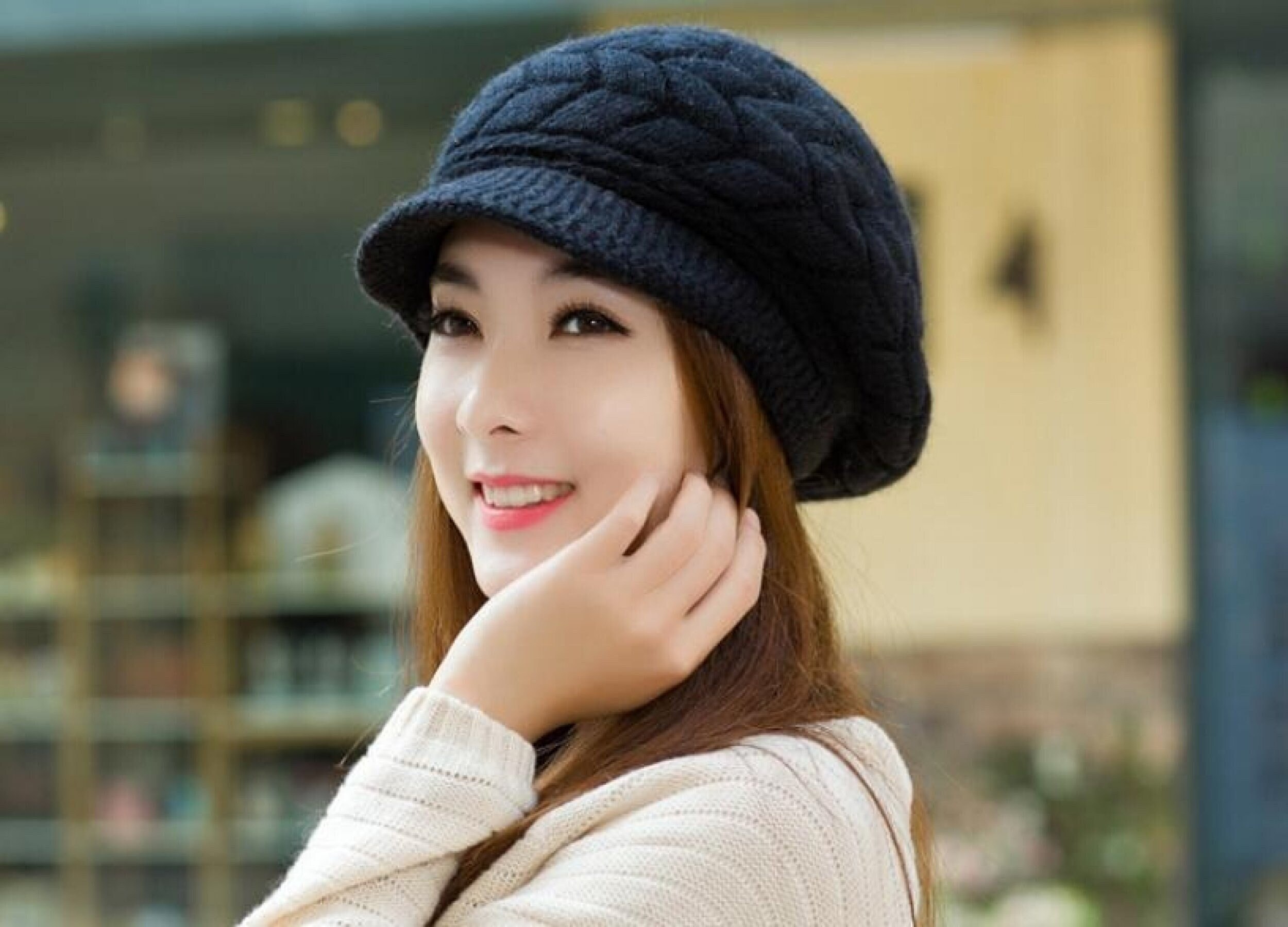 Knitted Hat Women Winter Hats for Women 