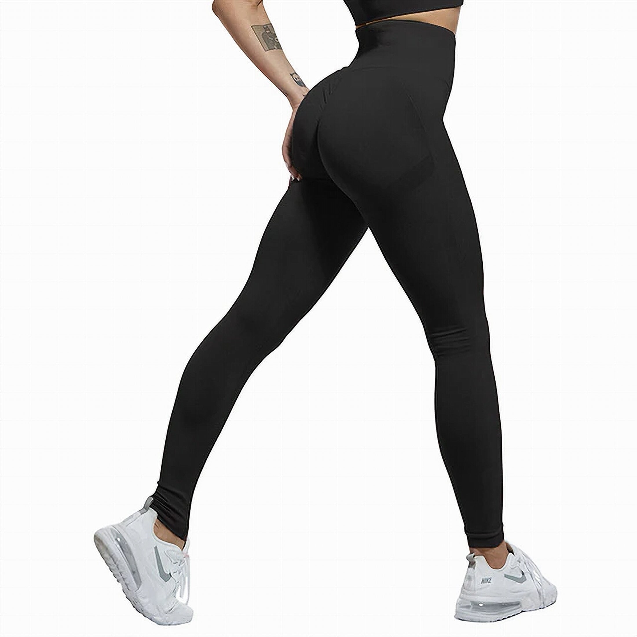 Women Seamless Workout Leggings High Waist Push Up Leggings Ladies Sexy Gym  Legging Fashion Black Sports